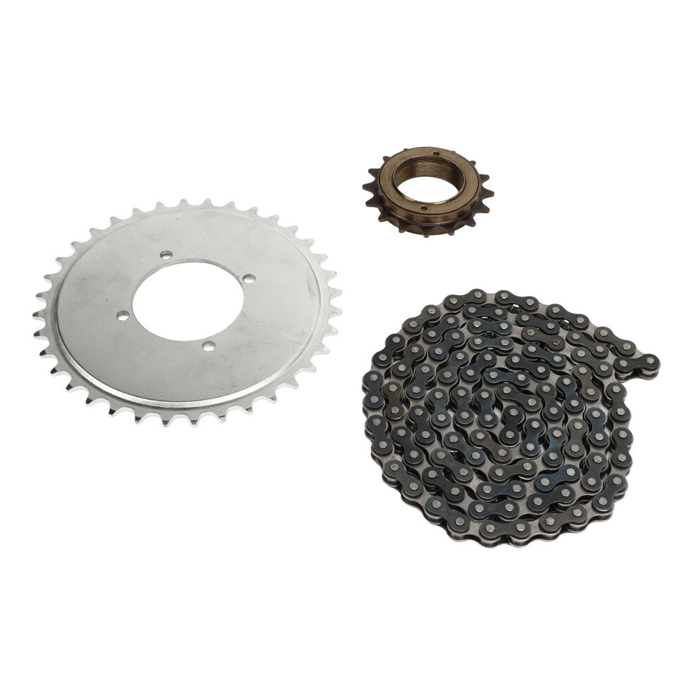 114 Link Drive Chain 410 Sprocket Kit, 16 Tooth Aluminum Alloy For Bikes 4951332257432