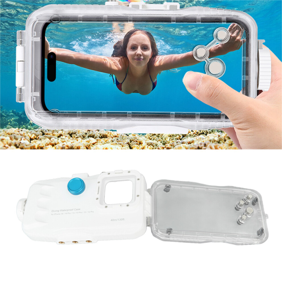 40M Waterproof Diving Case For Iphone 14/13/12 Â 130Ft Underwater Phone Shell 7891332263088