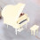 Wooden Miniature Piano Replica with Bench and Case 4