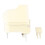 Wooden Miniature Piano Replica with Bench and Case 3