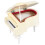 Wooden Miniature Piano Replica with Bench and Case 1