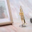 Miniature Trumpet Replica with Stand and Case Gold 6
