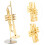 Miniature Trumpet Replica with Stand and Case Gold 11