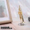 Miniature Trumpet Replica with Stand and Case Gold 8
