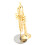 Miniature Trumpet Replica with Stand and Case Gold 4