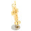 Miniature Trumpet Replica with Stand and Case Gold 5