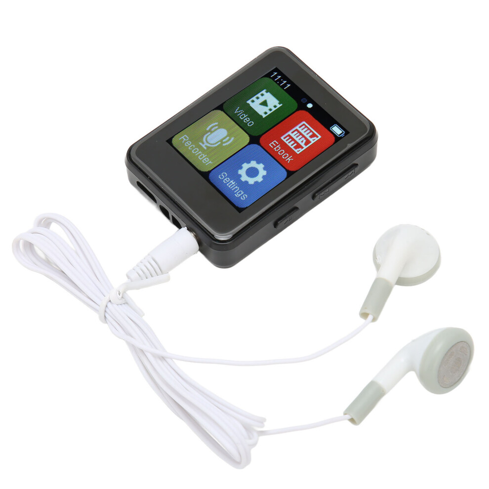 Bluetooth Mp3 Player 1.8 Inch Touchscreen 128Gb With Fm Radio Black 8451332269528