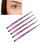 5pcs Soft Lip Makeup Brushes with Glitter Handle for Travelers 1
