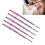 5pcs Soft Lip Makeup Brushes with Glitter Handle for Travelers 15