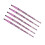 5pcs Soft Lip Makeup Brushes with Glitter Handle for Travelers 16