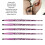 5pcs Soft Lip Makeup Brushes with Glitter Handle for Travelers 4