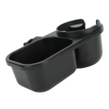 Black 2 In 1 Stroller Snack Storage & Spill-Proof Cup Holder for Travel