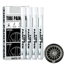 4 Pack White Marker Pen Tire Paint Marker Pen