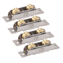 4PCS Stainless Steel & Copper Sliding Patio Door Roller Assembly Durable