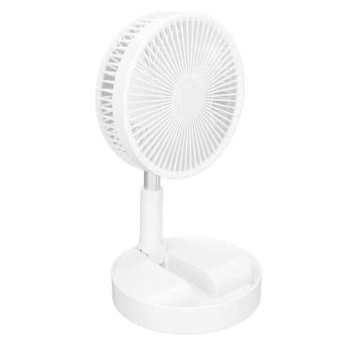 4 Speed USB Floor Fan 3600mAh, Foldable, Quiet, Adjustable Height