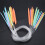 Multicolor Plastic Circular Tube Knitting Needles 5