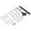 150mm Carbon Steel 3 Claw Puller Tool Spiral Rod Double Hole Design 10