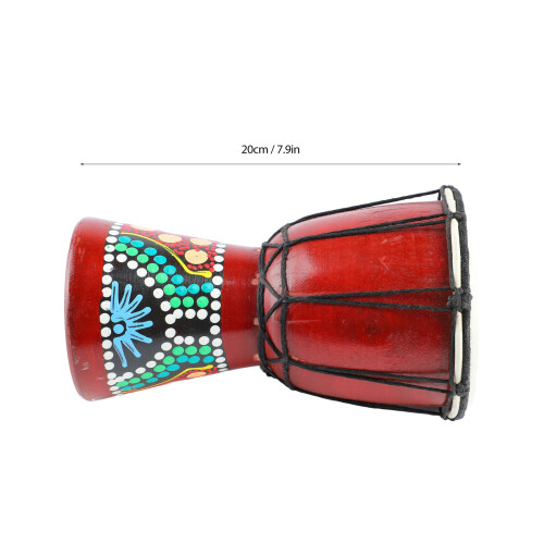 Solid Wood 5in African Djembe Drum - Great Sound & Gift Choice 1