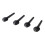 Viola String Pegs 4PCS - Easy Install Black Ebony Tuning Pegs 14
