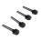 Viola String Pegs 4PCS - Easy Install Black Ebony Tuning Pegs 11