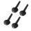 Viola String Pegs 4PCS - Easy Install Black Ebony Tuning Pegs 1