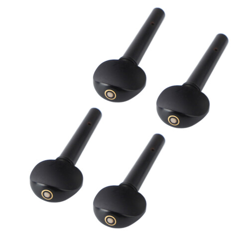 Viola String Pegs 4PCS - Easy Install Black Ebony Tuning Pegs
