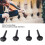 Viola String Pegs 4PCS - Easy Install Black Ebony Tuning Pegs 5