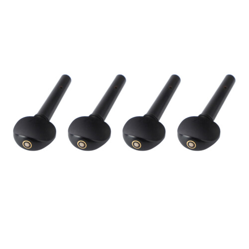 Viola String Pegs 4PCS - Easy Install Black Ebony Tuning Pegs 2