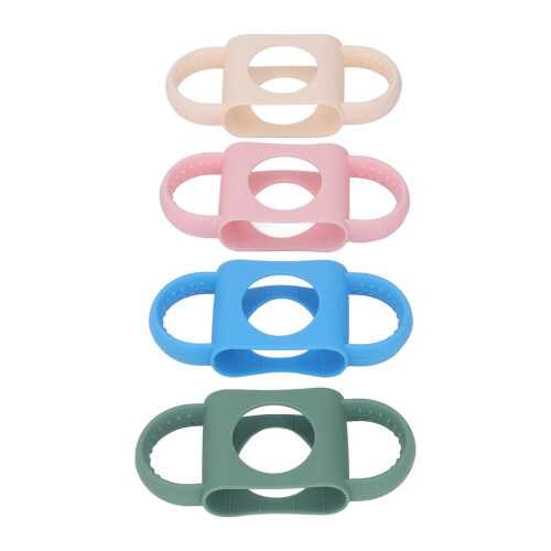 Flexible Silicone Bottle Handles 4 Pack for Infant Bottles Easy Grip 2