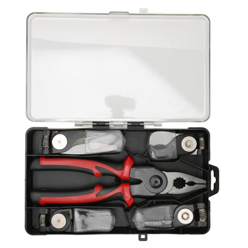 Wire Cutters Steel 5 Replaceable Heads TPR Handle For Leather Plastic Metal 1