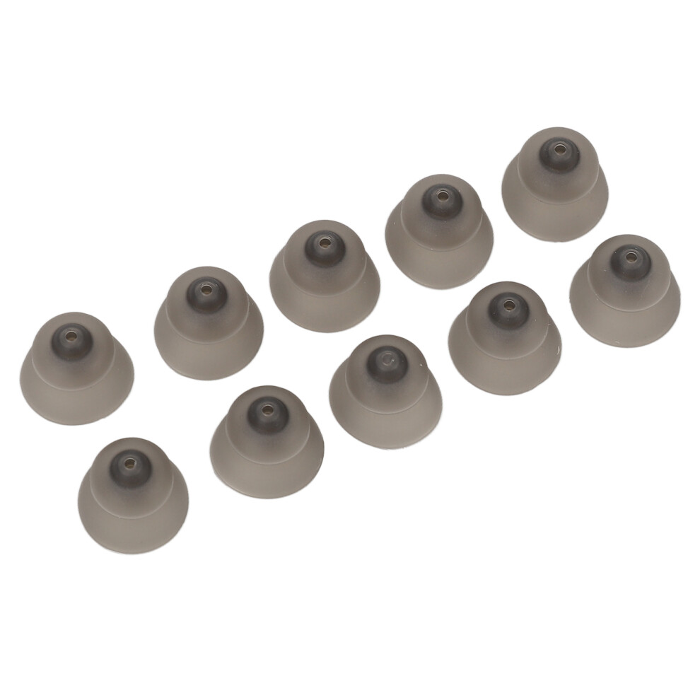 Black Detachable 11Mm Silicone Ear Pieces - Noise Reduction