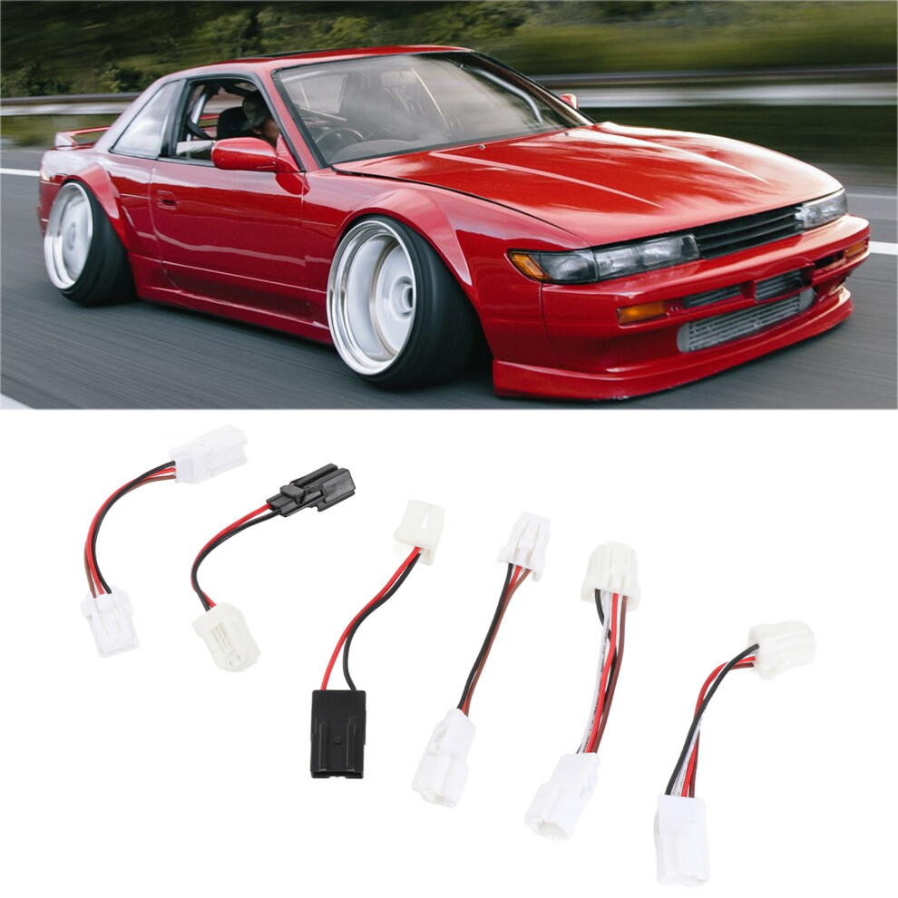 6Pcs High Performance Taillight Adapter Harness For 240Sx S13 Kouki 1989-1993 9471332281756