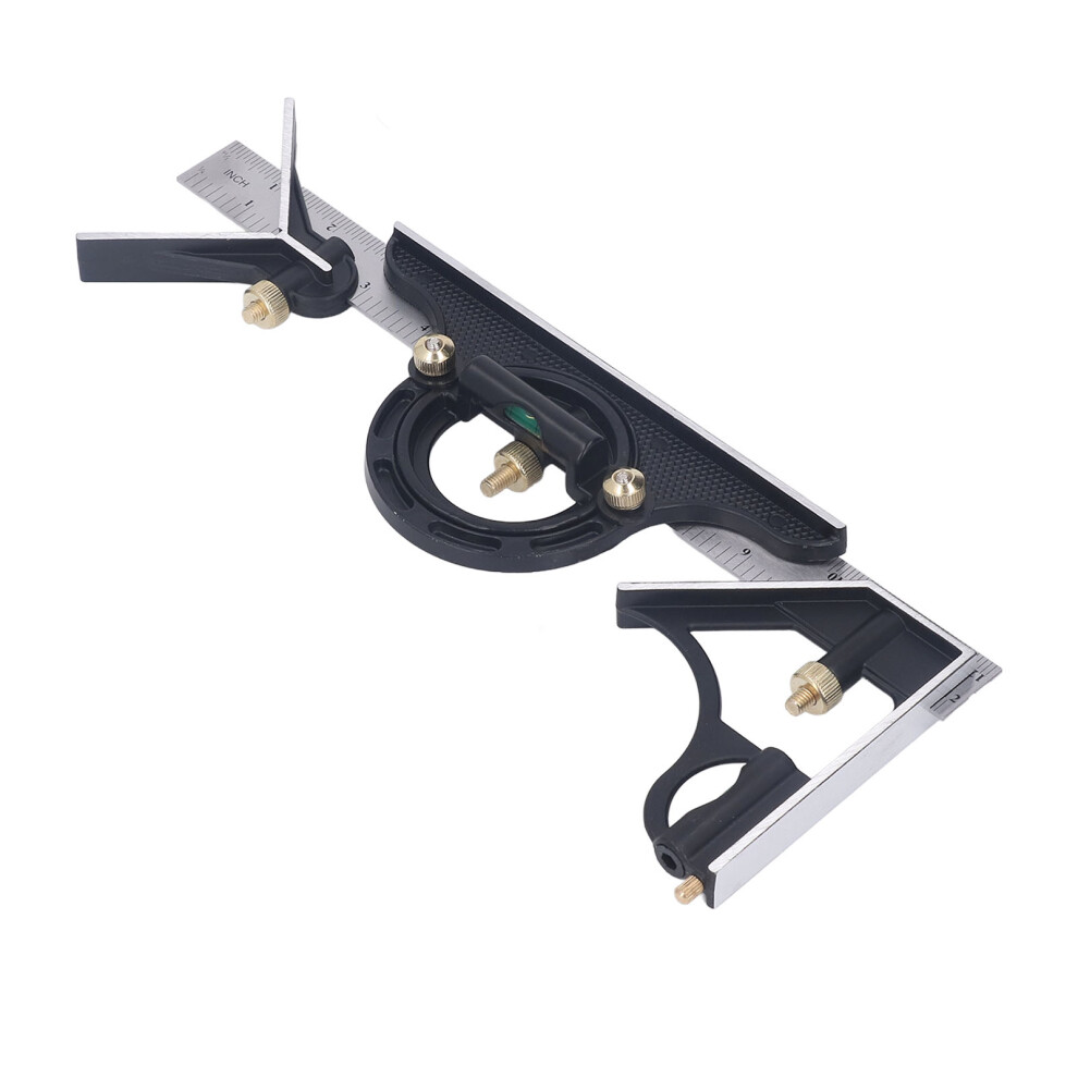 300Mm Multifunctional Stainless Steel Combination Square With Angle Gauge 7671332281578
