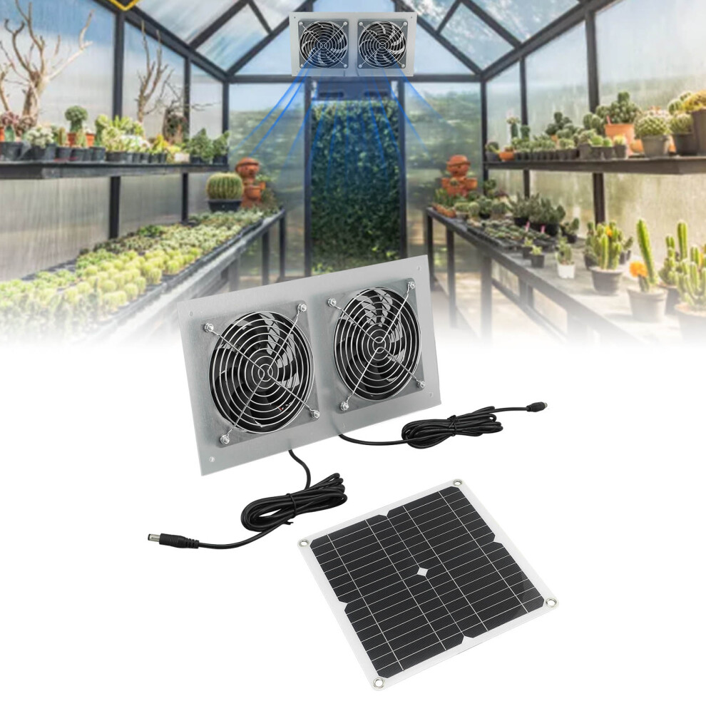 15W Solar Panel Fan Kit For Coop & Greenhouse, 282X280mm 8401332284144