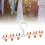 Plastic Sock Clips Drying Rack 6 Clips 360 Rotatable Laundry Hanger White Orange 12