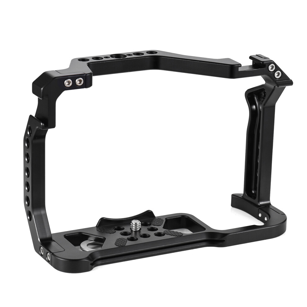 Durable Aluminum Alloy Camera Cage With Dual Cold Shoe Mounts For R5 R6 Models 6931332286067