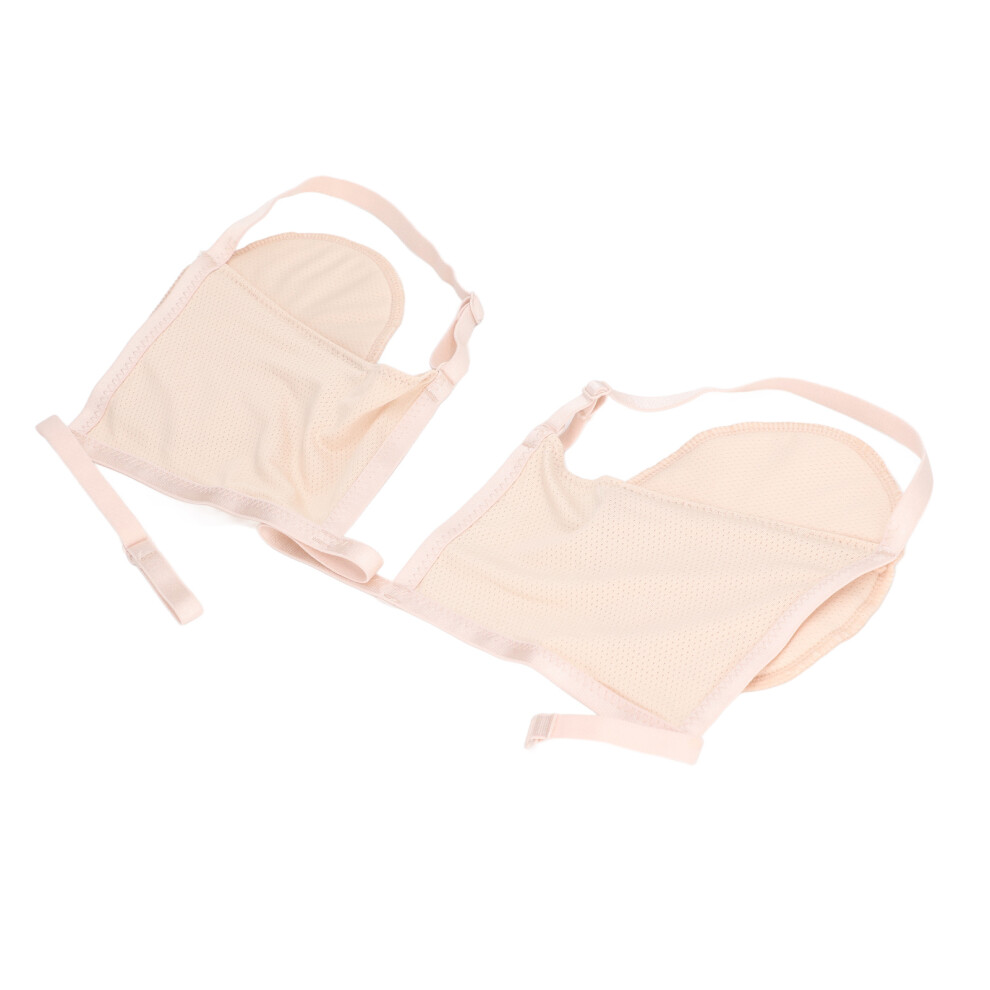 Beige Comfortable Sweat Pads For Underarms - Reusable & Adjustable