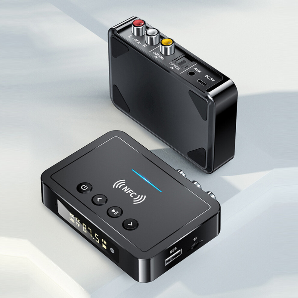 3 In 1 Bt Adapter Nfc Bt5.0 Transmitter Receiver Fm 92X65x20mm Black 7891332292538