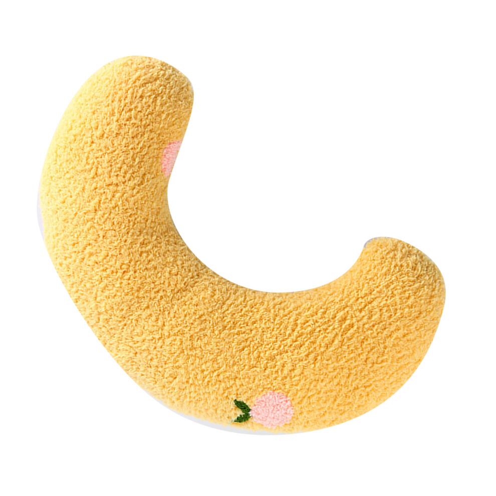 Pet U-Shaped Pillow for Neck Support, Soft Fleece, Yellow-image-OPC-PJBCPWG-NEW