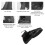 Multifunctional Large Capacity Nylon Sling Backpack 36x17x4cm Black 4