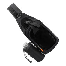 Multifunctional Large Capacity Nylon Sling Backpack 36x17x4cm Black