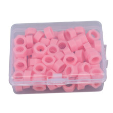 100 Stück Silikonkodierungsringe für Dentalinstrumente, farblich kodiert, pink