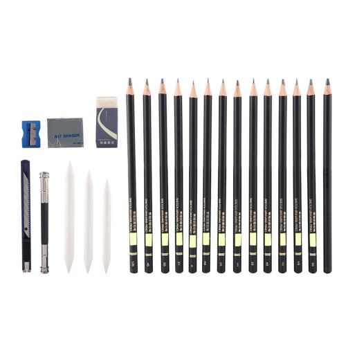 29pcs Drawing Sketch Set Charcoal Pencil with