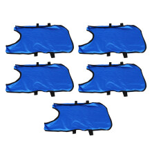 5PCS Kids Sleeveless Training Vests for Football, Dark Blue, Round Neck