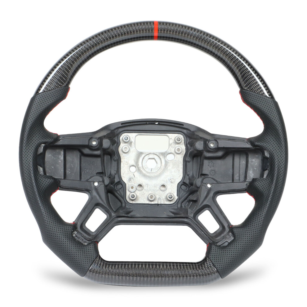 Custom Carbon Fiber Steering Wheel Perforated 9121376191688