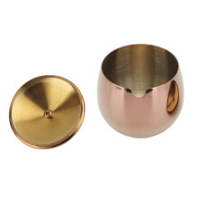 Roségold Edelstahl-Gewürzdose 350 g 9,3  9,5 cm