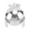 4er Pack automatischer Kerzenlöscher-Ring Silber 10