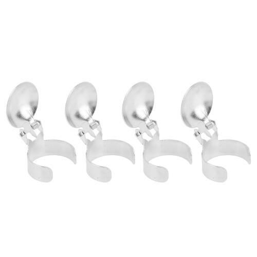 4er Pack automatischer Kerzenlöscher-Ring Silber 1