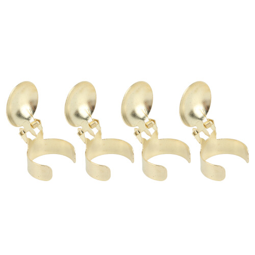 4er-Pack Kerzenlöscher-Ring, eine Größe, 17 g, Gold 1