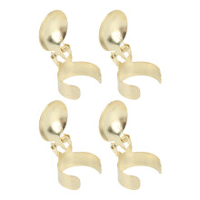 4er-Pack Kerzenlöscher-Ring, eine Größe, 17 g, Gold